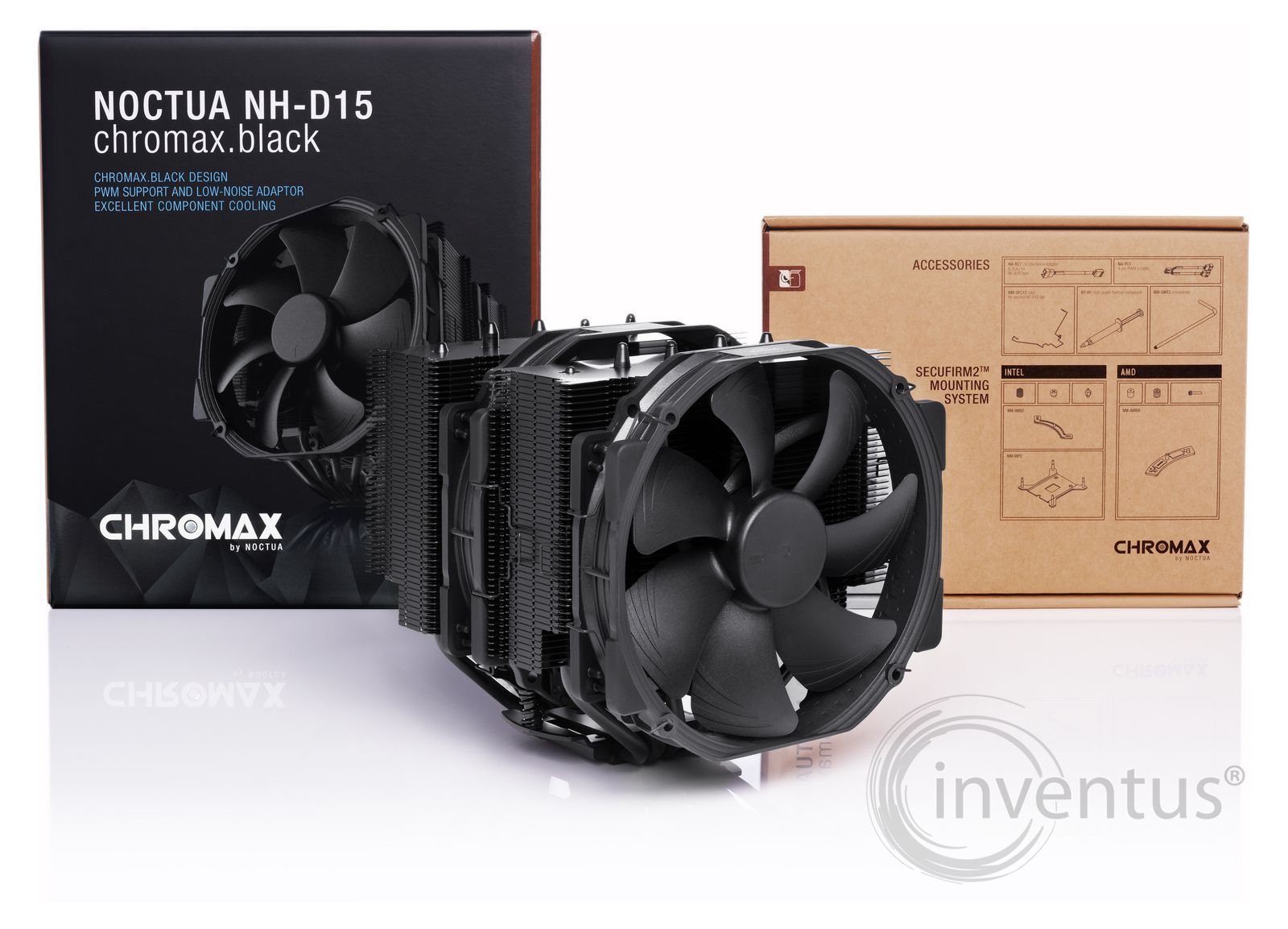 Noctua NH-D15 chromax.black 動作確認済 NOCTUA NH-D15 chromax.black işlemci soğutucusu - inventus