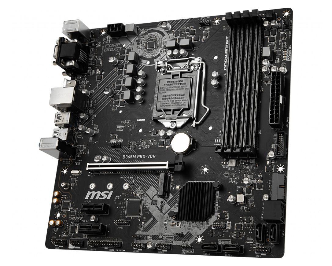 Msi b365m pro vdh совместимость процессоров