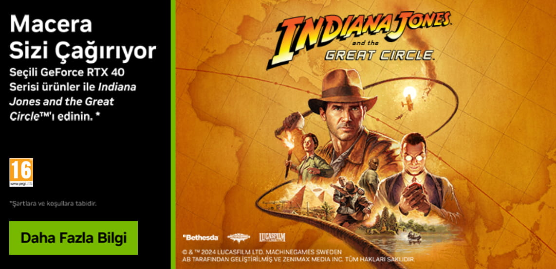 NVidia Oyun Kampanyası Indiana Jones